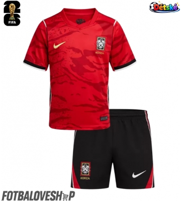 Korejská republika Dětské Domácí Dres MS 2026 Krátký Rukáv (+ trenýrky)